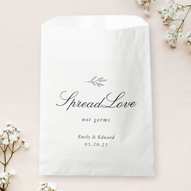 Sachets En Papier Masque facial de Fête des mariées Mariage botaniqu (Créateur téléchargé)