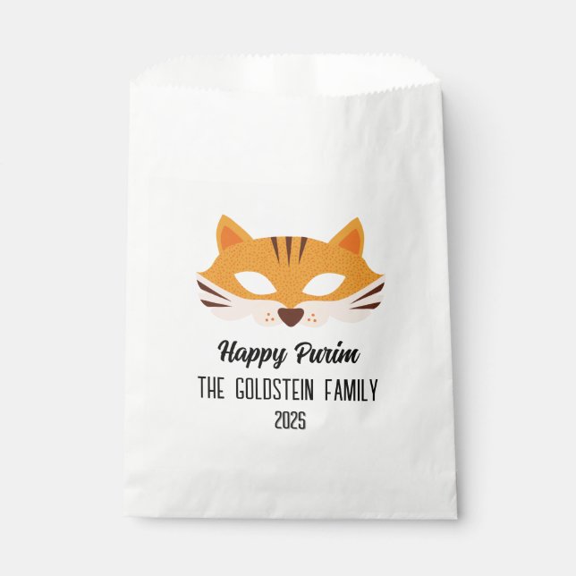 Sachets En Papier Masque Purim fox mascarade costume (Devant)