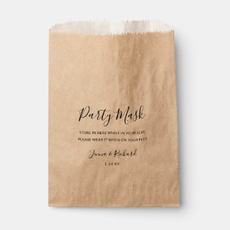 Sachets En Papier Masque Visage De La Fête De Mariage