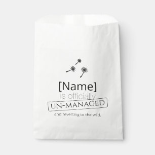 Sachets En Papier Mauvaise herbe arrive mignon cynique pissenlit Drô