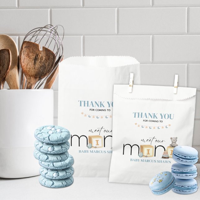 Sachets En Papier Meet The Mini Blue Favour Bag (Créateur téléchargé)