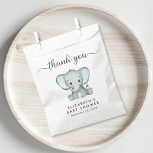 Sachets En Papier Merci Baby shower Eléphant mignon