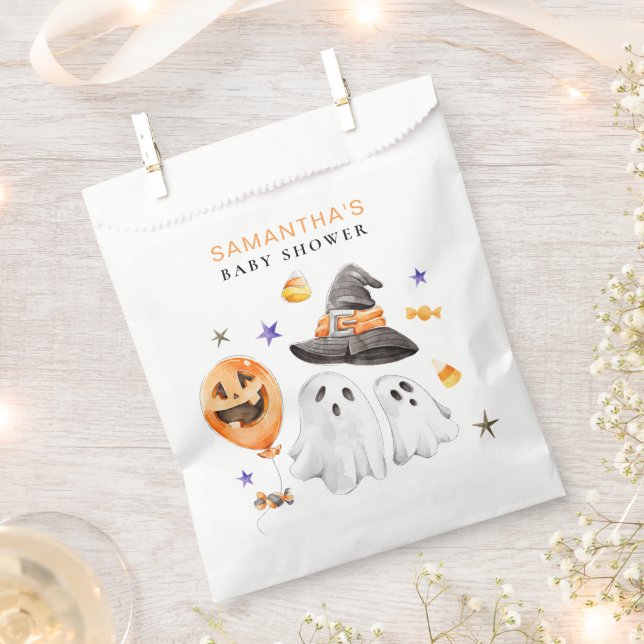 Sachets En Papier Merci Baby shower Halloween (Coupé)