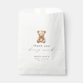 Sachets En Papier Merci Béary Baby shower beaucoup neutre