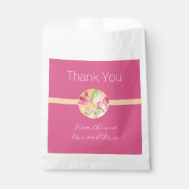 Sachets En Papier Merci d'aquarelle Tropical Freesia