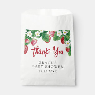 Sachets En Papier Merci de Baby shower doux Berry