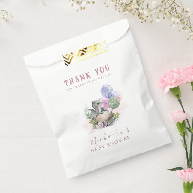 Sachets En Papier Merci de Baby shower Little Dragon (Scellé)