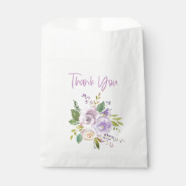 Sachets En Papier Merci de Faveur Florale Violet
