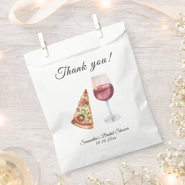 Sachets En Papier Merci de Fête des mariées d'aquarelle parfaite (Coupé)
