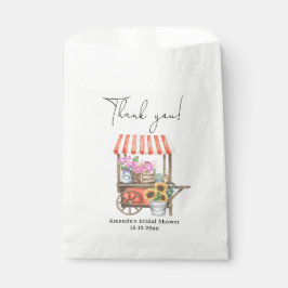 Sachets En Papier Merci de Fête des mariées de panier à fleurs