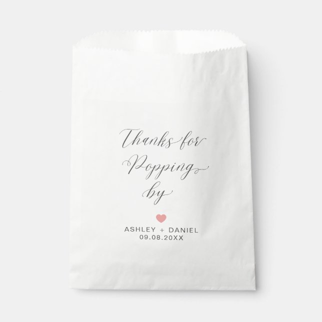Sachets En Papier Merci de Popping By Modern Mariage Treat Sacks, (Devant)