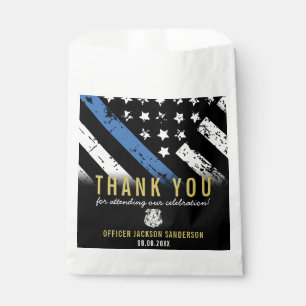Sachets En Papier Merci de retraite de la police