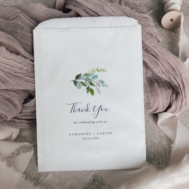 Sachets En Papier Merci de verdure d'été Mariage (Créateur téléchargé)