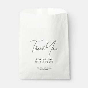 Sachets En Papier Merci D'Être Notre Mariage Invité