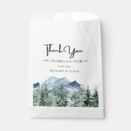 Sachets En Papier Merci Mariage d'aquarelle sauvage