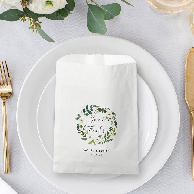 Sachets En Papier Merci Mariage de la couronne d'Albâtre (Créateur téléchargé)