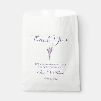 Sachets En Papier Merci Mariage de lavande