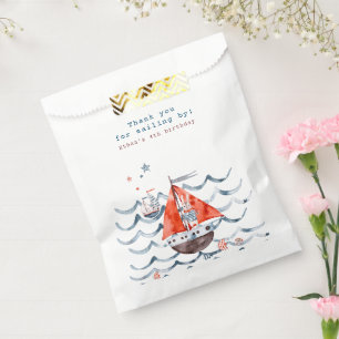 Sachets En Papier Merci nautique Anniversaire de enfant