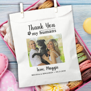 Sachets En Papier Merci personnalisé animal de compagnie photo chien