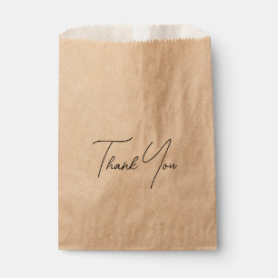 Sachets En Papier Merci personnalisé cadeau Kraft