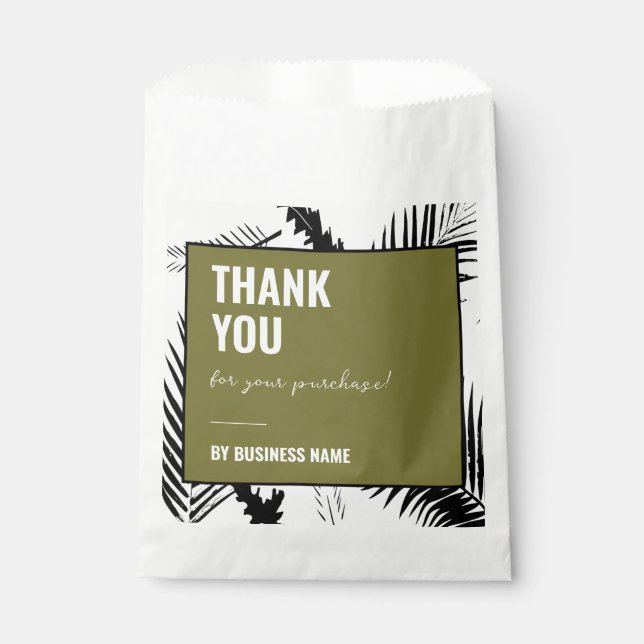 Sachets En Papier Merci Pour Votre Sac En Papier D'Achat (Devant)