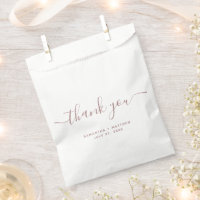 Merci rose poussiéreux simple Élégant Mariage de s