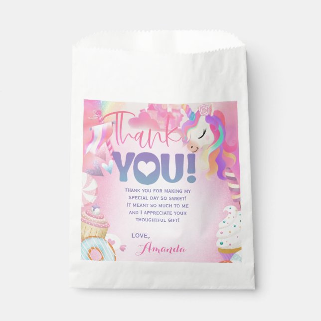 Sachets En Papier Merci Sweet Anniversaire (Devant)