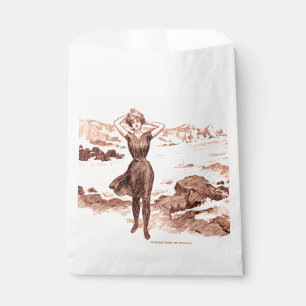 Sachets En Papier Mermaid Beach Gibson Girl Victorian Antique