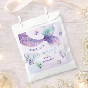 Sachets En Papier Mermaid Under the sea party merci