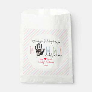 Sachets En Papier Message du Baby shower Bump Ultrasound Cute