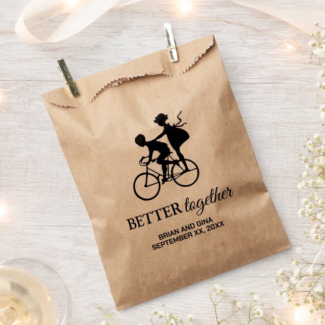 Sachets En Papier Mieux ensemble personnalisé (Coupé)