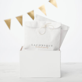 Sachets En Papier Minimaliste | Magasin de papier | Élégant