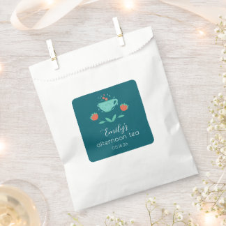 Sachets En Papier Modern–Afternoon Tea Party Favor Bag