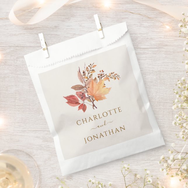 Sachets En Papier Modern Rustic Fall Boho Flower Wedding  (Coupé)