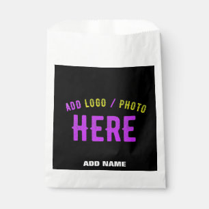 SACHETS EN PAPIER MODERNE ET MODERNE PERSONNALISABLE NOIR VÉRIFIÉ