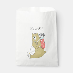 Sachets En Papier Momma Bear C'est une fille Sac cadeau Favorise