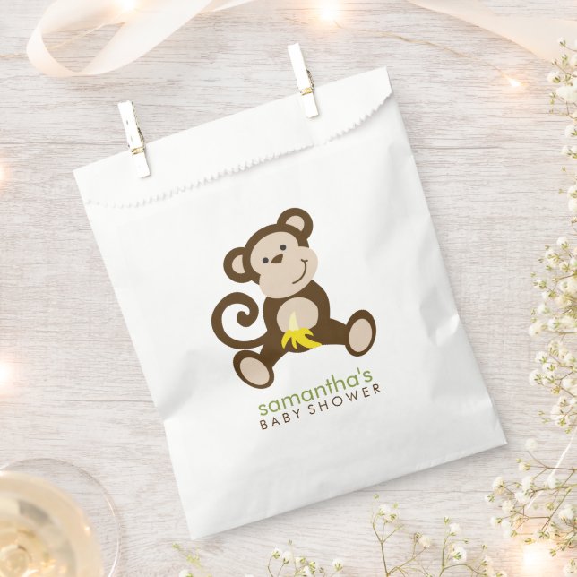 Sachets En Papier Monkey Business Baby shower (Coupé)