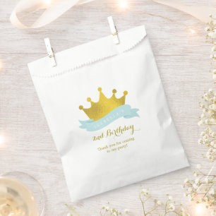 Sachets En Papier Monnaie et Gold Princess Anniversaire