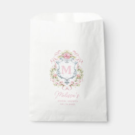 Sachets En Papier Monogramme de la crête florale du millénaire | Mar