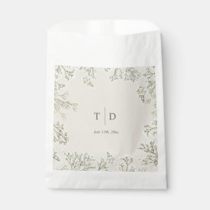 Sachets En Papier Monogramme du Mariage du souffle du bébé
