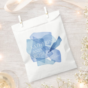 Sachets En Papier Monogramme Mariage des formes d'aquarelle moderne