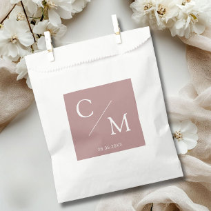 Sachets En Papier Monogramme simple et élégant Serviette serviettes