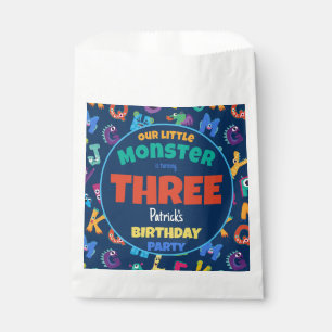 Sachets En Papier Monstres Alphabet Anniversaire Petit Monstre Ajout