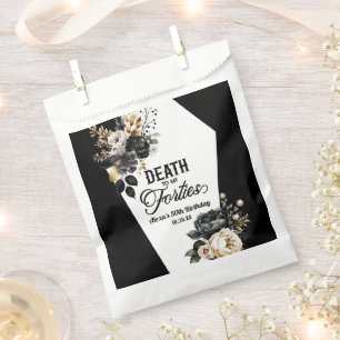 Sachets En Papier Mort à mes quarante Floral 50e Anniversaire