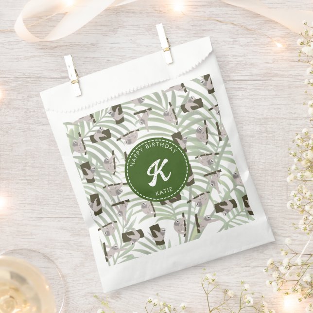 Sachets En Papier Motif animal mignon en forêt sauvage Anniversaire (Coupé)