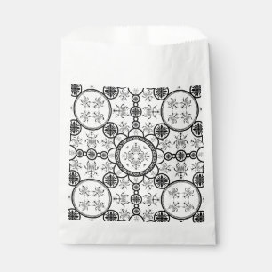 Sachets En Papier motif de ligne de carreaux scarabée
