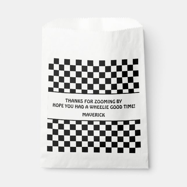 Sachets En Papier Motif en tableau blanc noir Anniversaire (Devant)