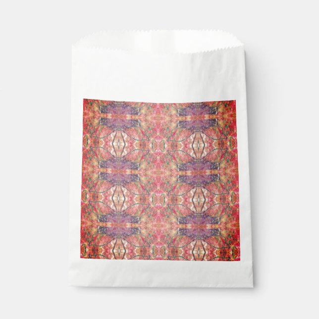 Sachets En Papier Motif rose et violet (Devant)