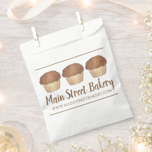 Sachets En Papier Muffin aux Streusel cuit par le boulanger de la bo