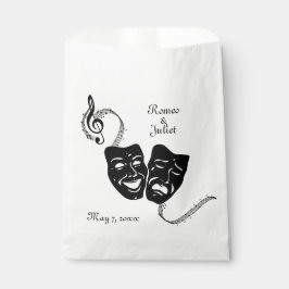 Sachets En Papier Musique et théâtre Masques grecs Calligraphie